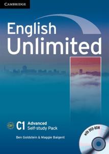 Okładka książki English Unlimited Advanced Self-study Pack Workbook + DVD