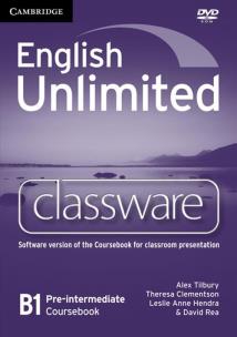 Okładka książki English Unlimited Pre-intermediate Classware DVD