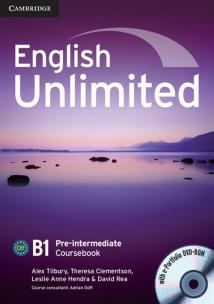 Okładka książki English Unlimited Pre-intermediate Coursebook + DVD
