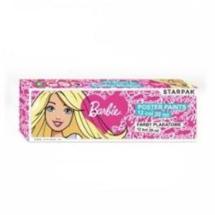 Opakowanie Farby plakatowe Barbie 12 kolorów