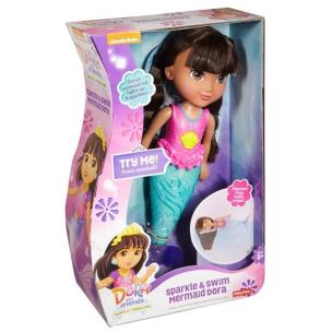 Okładka książki Fisher-Price Dora pływająca Syrenka