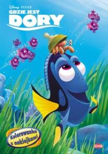 Okładka książki Gdzie jest Dory. Kolorowanka z naklejkami