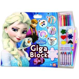 Okładka książki Giga Block - Zestaw dla artysty 5w1 - Frozen