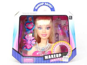 Okładka książki GŁOWA DO STYLIZACJI WYSOKOŚĆ 23 cm. + AKCESORIA