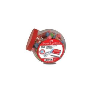 Opakowanie Gumka do ścierania Faber-Castell Dust Free display 100 sztuk mix