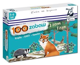 Okładka książki Kapitan Nauka. 100 zabaw z lisem Fisem