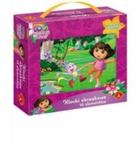 Opakowanie Klocki obrazkowe 12 - Dora poznaje świat ALEX