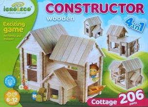 Klocki Willa 4 w 1 206 części. Wydawca: Igroteco. Multiszop.pl Opakowanie Klocki Willa 4 w 1 206 części