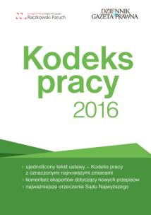 Okładka książki Kodeks pracy 2016