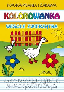 Okładka książki Kolorowanka Wesołe zwierzątka