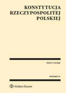 Okładka książki Konstytucja Rzeczypospolitej Polskiej Przepisy