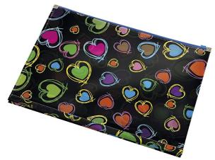 Opakowanie Koperta z nadrukiem zip A4 PP Hearts