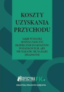 Okładka książki Koszty uzyskania przychodów