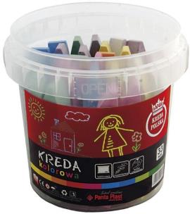 Opakowanie Kreda kwadratowa w wiaderku 33 sztuki
