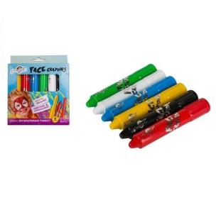 Opakowanie Kredki do twarzy S'cool 6 kolorów