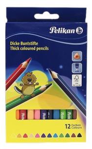 Okładka książki Kredki trójkątne grube 12 kolorów