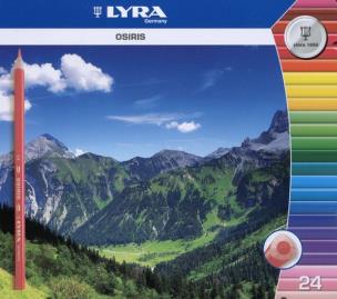Opakowanie Lyra Kredki Osiris w metalowej kasetce 24 sztuki