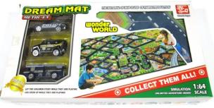 Okładka książki Mata ulica 80 x 70 cm + 3 autka 8 cm.