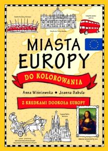 Okładka książki Miasta Europy do kolorowania