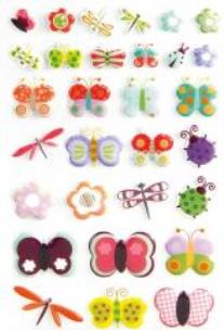 Opakowanie Naklejki 3D Motylki MAILDOR