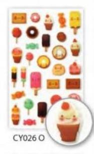 Opakowanie Naklejki 3D Słodycze MAILDOR