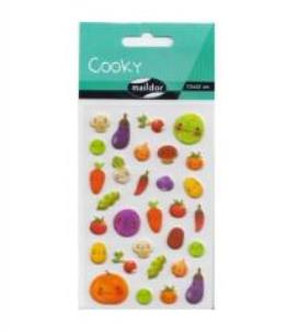 Opakowanie Naklejki 3D Warzywa MAILDOR