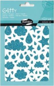 Opakowanie Naklejki Glitty gwiazdy i chmury MAILDOR