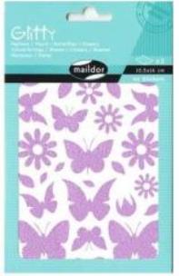 Opakowanie Naklejki Glitty motyle i kwiaty MAILDOR