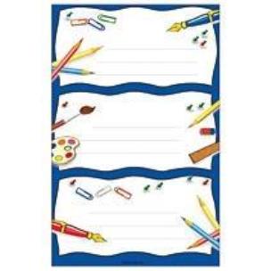 Okładka książki Naklejki szkolne przybory