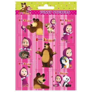 Opakowanie Nalepki funny. Masza i niedźwiedź