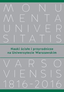 Okładka książki Nauki ścisłe i przyrodnicze na Uniwersytecie Warszawskim