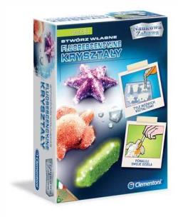 Okładka książki Naukowa zabawa. Fluorescencyjne kryształy