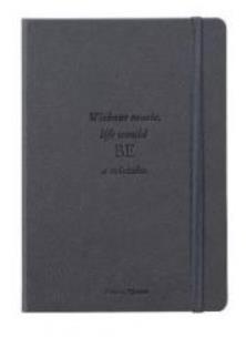 Opakowanie Notes 140x200 80k. z gumką szary D.RECT