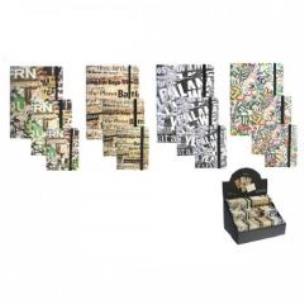 Opakowanie Notes z gumką A6/80K Litery