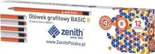Opakowanie Ołówek Basic trójkątny z gumką B (12szt) ZENITH
