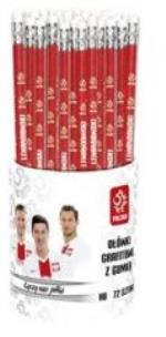 Opakowanie Ołówki grafitowe z gumką (72szt) ASTRA