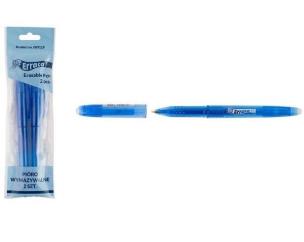 Opakowanie Pióro wymazywalne Errata niebieskie (2szt)LEVIATAN