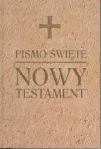 Okładka książki Pismo Święte Nowy Testament oprawa brązowa