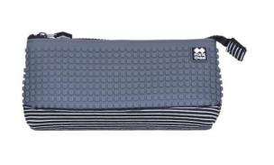 Opakowanie Pixie Crew Piórnik saszetka- szary w szare paski