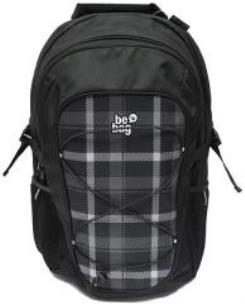 Okładka książki Plecak szkolny Be.Bag Fellow Karo czarny