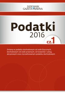 Opakowanie Podatki 2016  Część 1