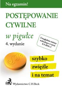 Okładka książki Postępowanie cywilne w pigułce