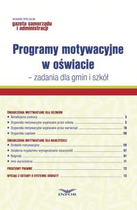 Okładka książki Programy motywacyjne w oświacie