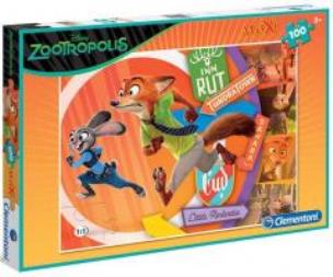 Okładka książki Puzzle 100 Maxi Zootropolis
