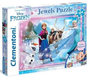 Okładka książki Puzzle 104 Kraina Lodu Ozdoby 2