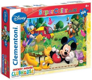 Opakowanie Puzzle 104 Maxi Klub Przyjaciół Myszki Mickey 2