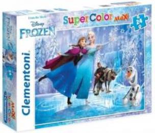 Okładka książki Puzzle 24 Maxi Kraina Lodu - Łyżwiarstwo