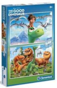 Okładka książki Puzzle 2x60 Dobry Dinozaur