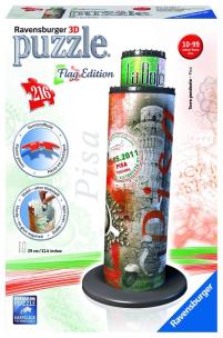 Opakowanie Puzzle 3D Pisa Wieża Flag Edition