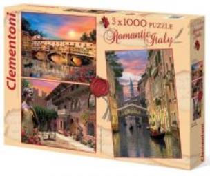 Opakowanie Puzzle 3x1000 Romantic Italy